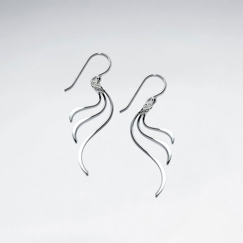 Sterling Silver Fashionable Statement Earrings
