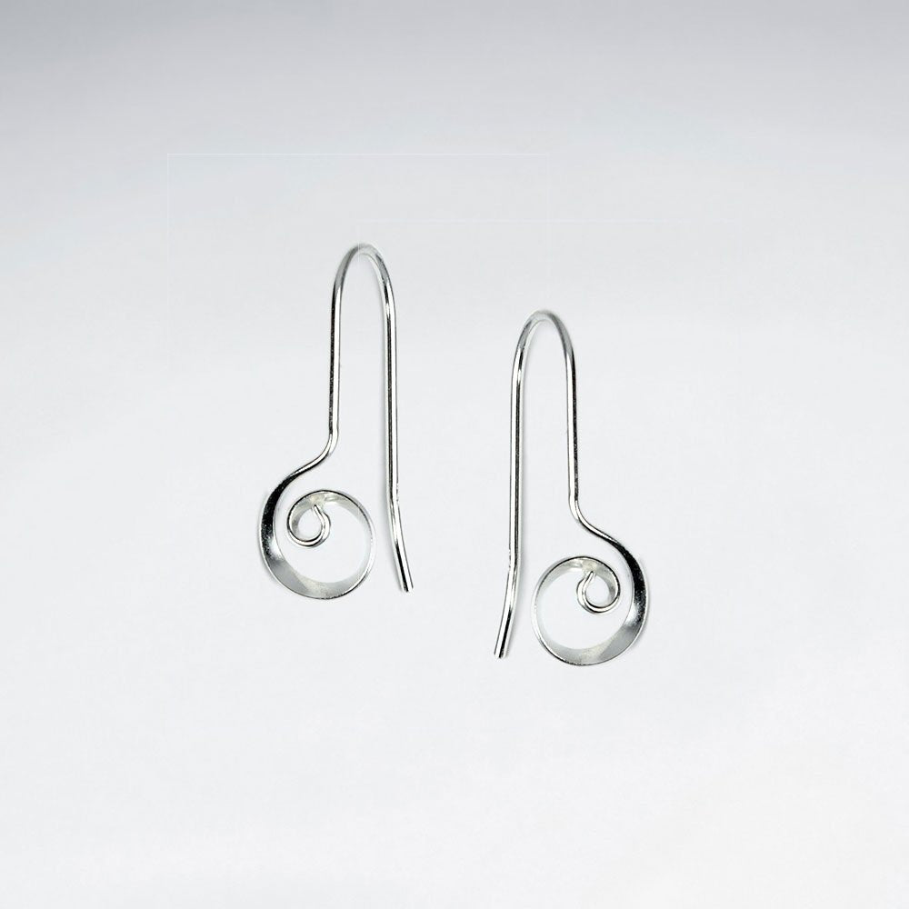 Sterling Silver Threader Spiral Drop Earrings