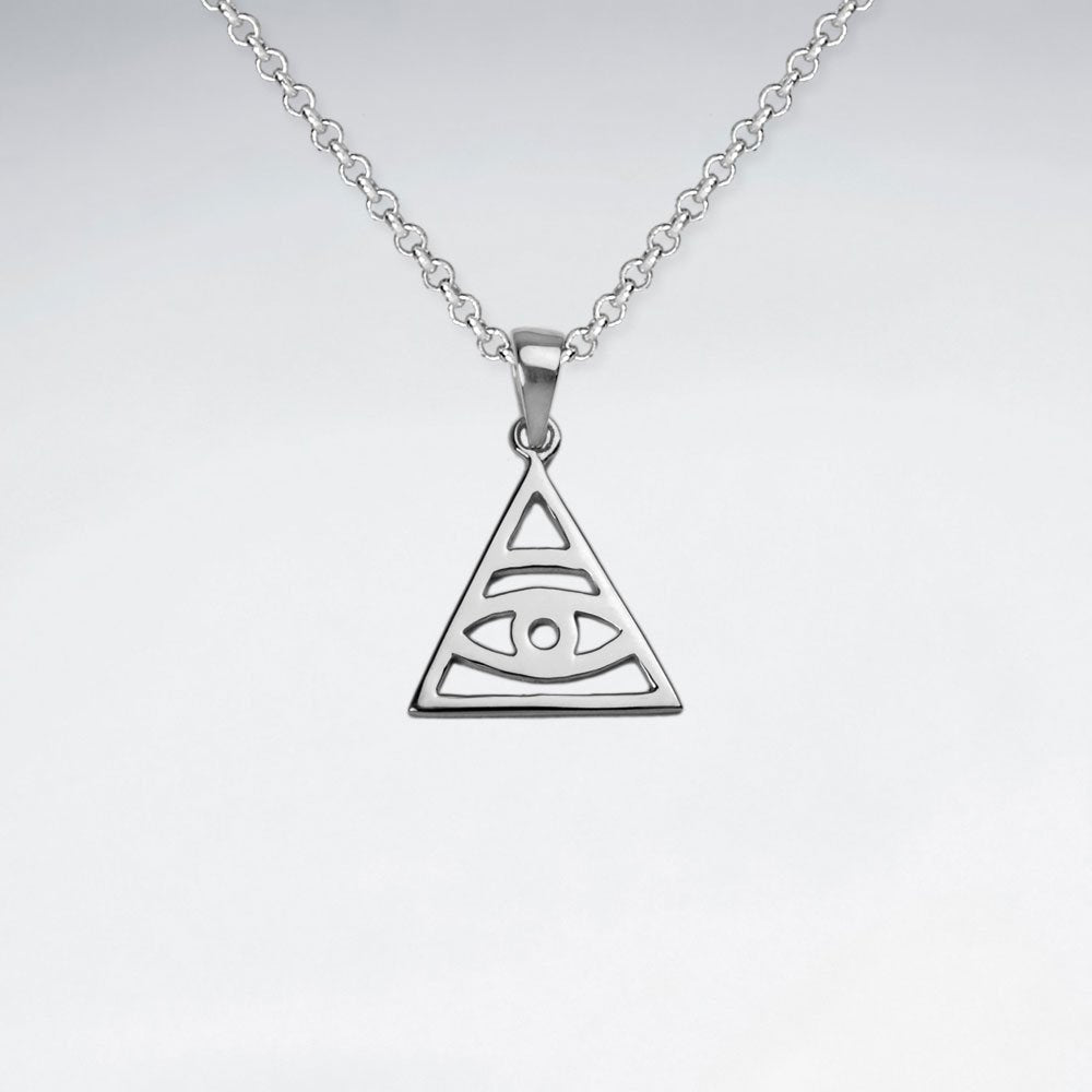 The Eye in the Pyramid Sterling Silver Pendant