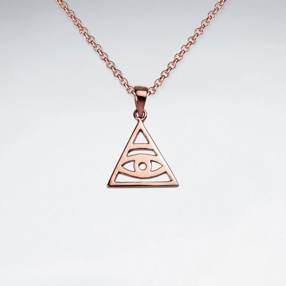 The Eye in the Pyramid Sterling Silver Pendant