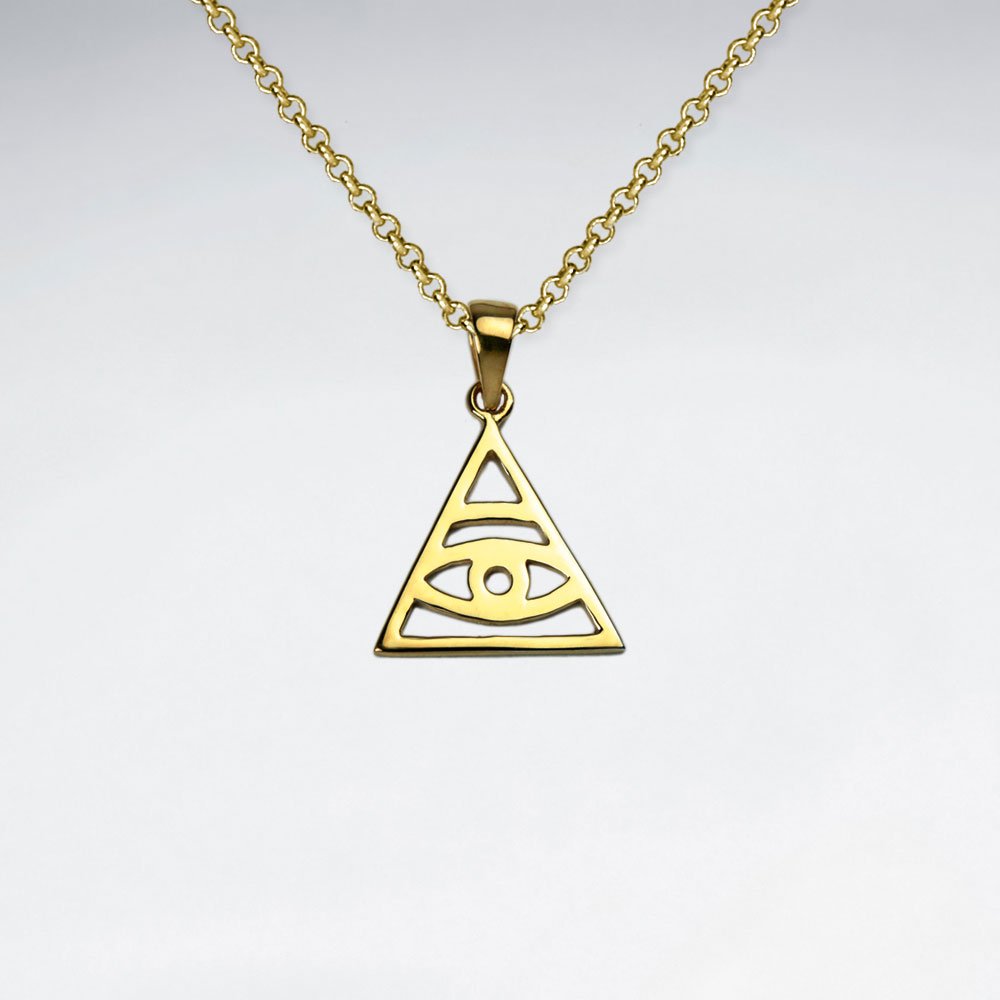 The Eye in the Pyramid Sterling Silver Pendant