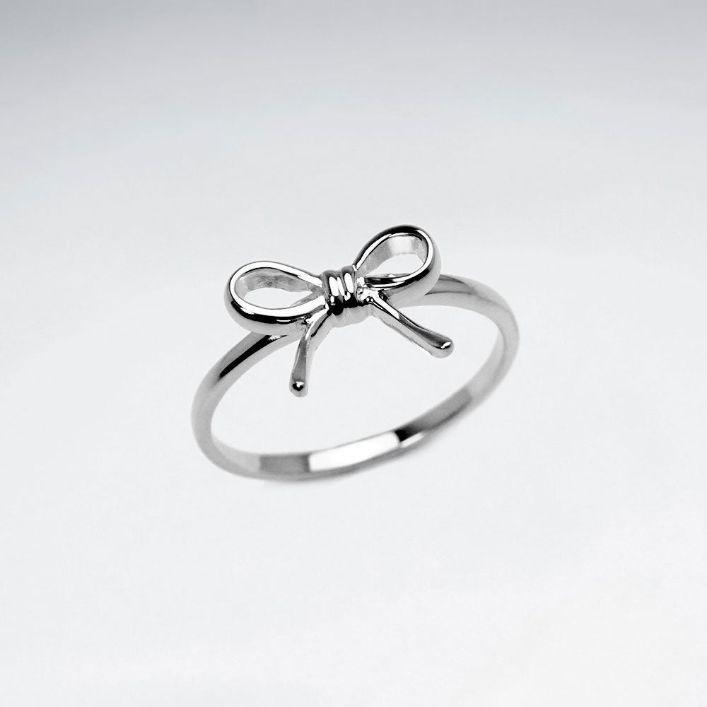 Sterling Silver Bow Ring