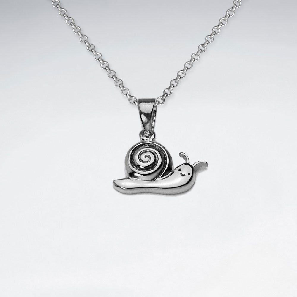Sterling Silver Snail Pendant