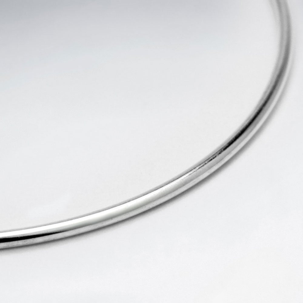 Slim Sterling Silver Large Hoops