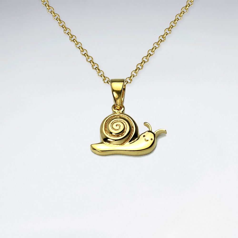 Sterling Silver Snail Pendant