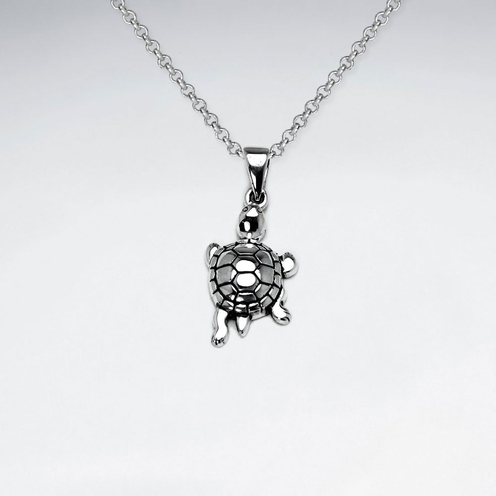 Sterling Silver Tortoise Pendant