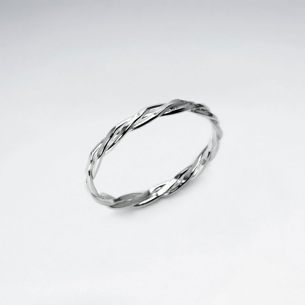 Sterling Silver Woven Wirework Ring