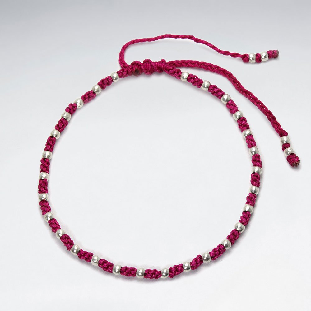 Nylon Cord Studded Bracelet