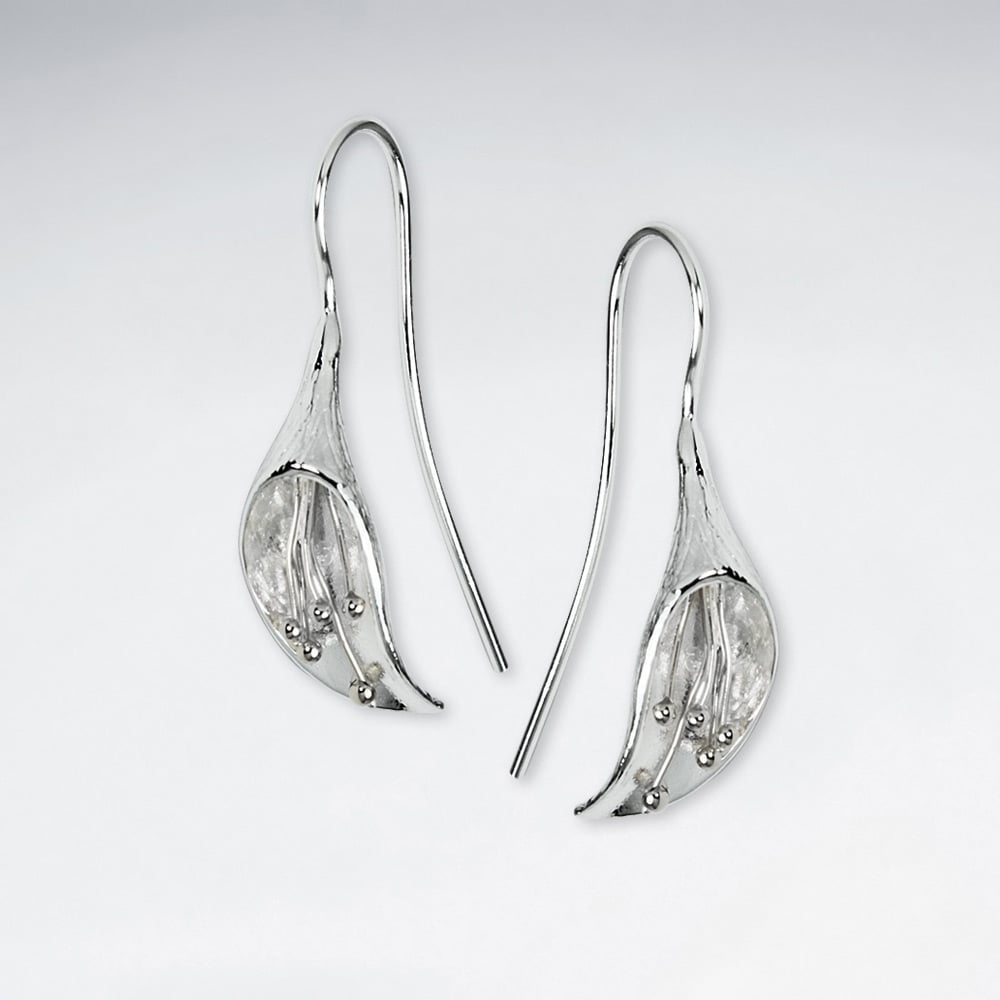 Graceful Lilies Sterling Silver Earrings