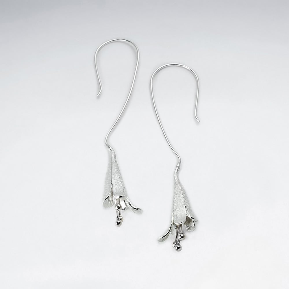 Sterling Silver Lilly Earrings