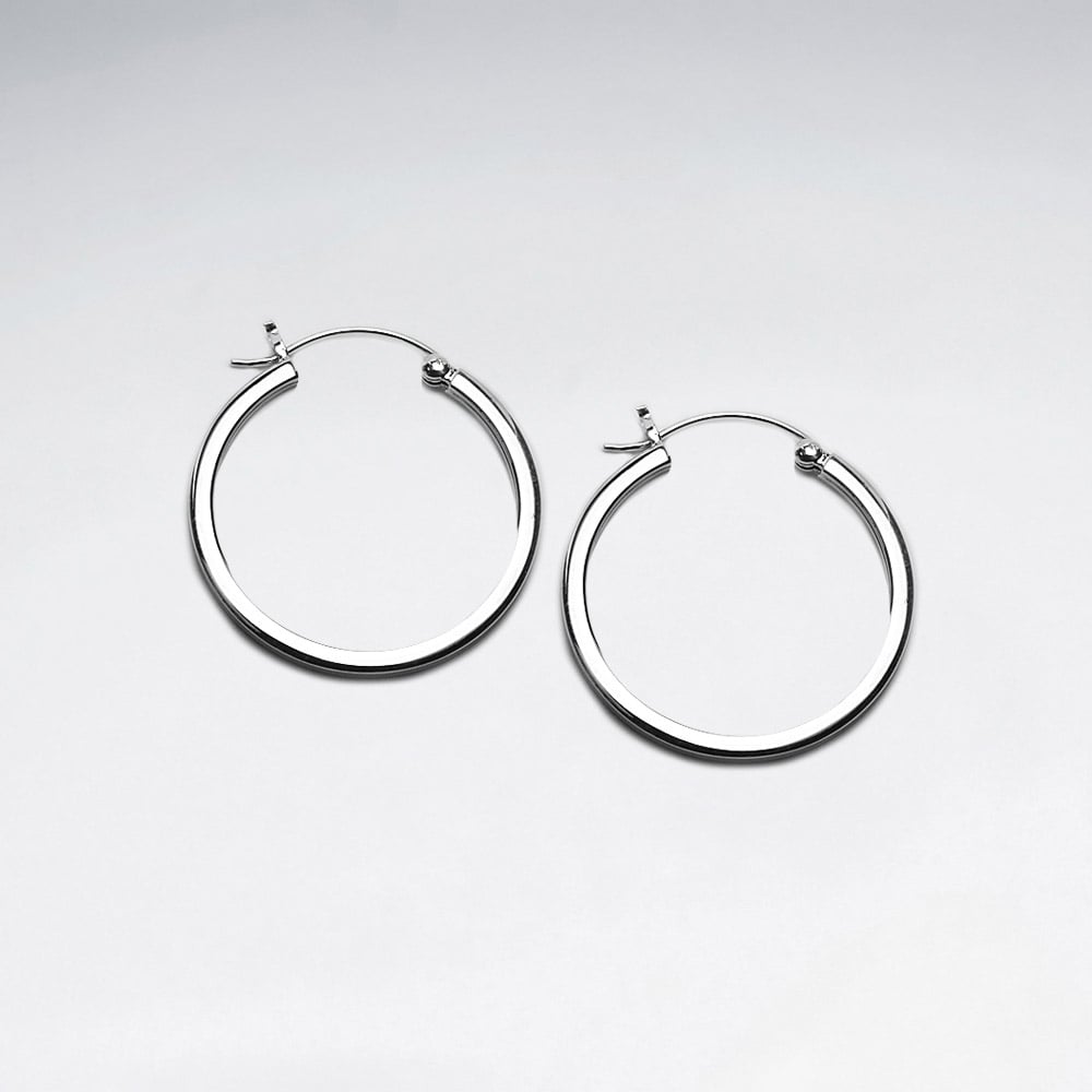Sterling Silver Beauty Standards Hoop Earrings