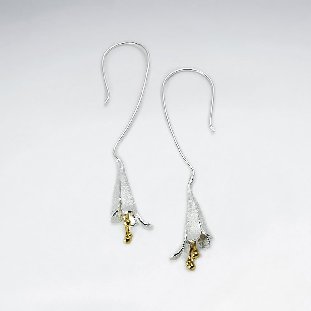 Sterling Silver Lilly Earrings
