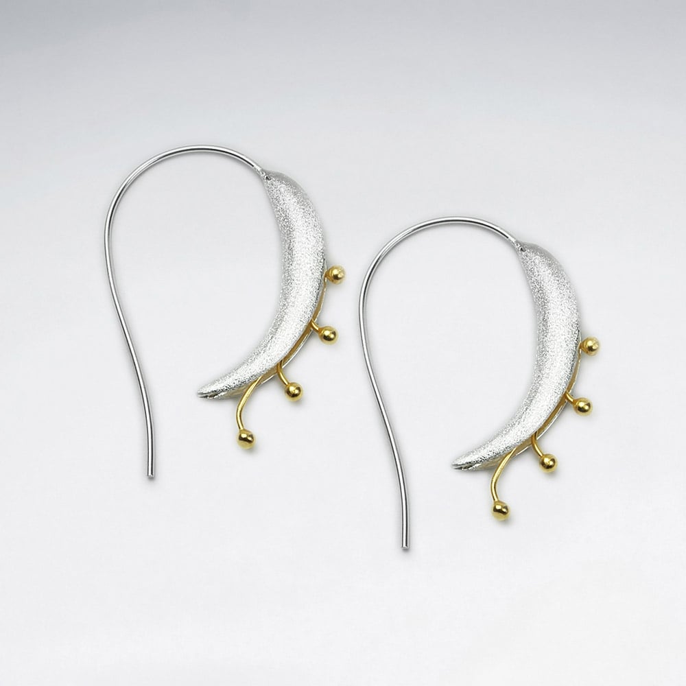 Sterling Silver Artistic Designs Openwork Earrings