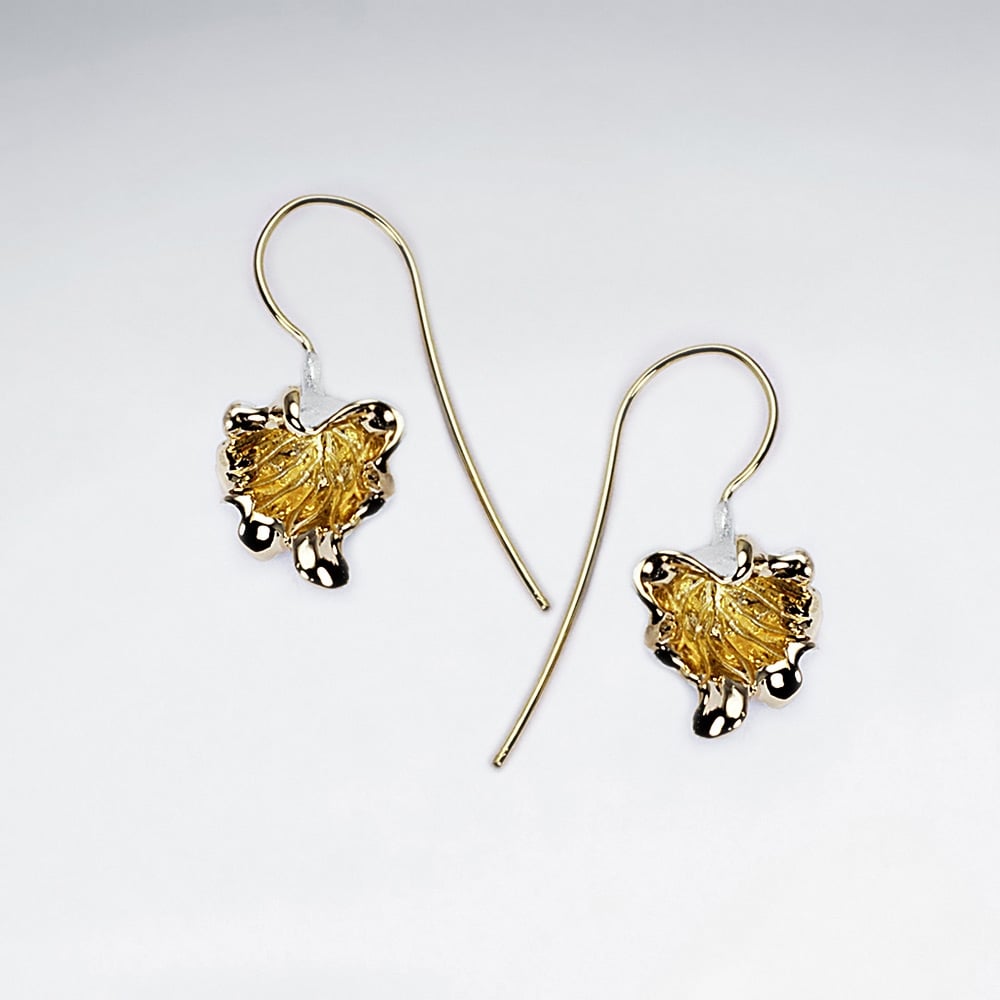 Sterling Silver Autumn Leaves  Earrings