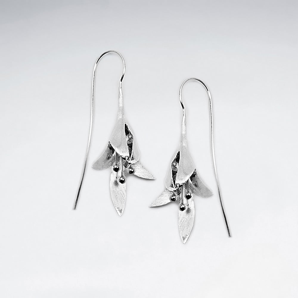 Sterling Silver Treasures of the Garden Flower Earrings