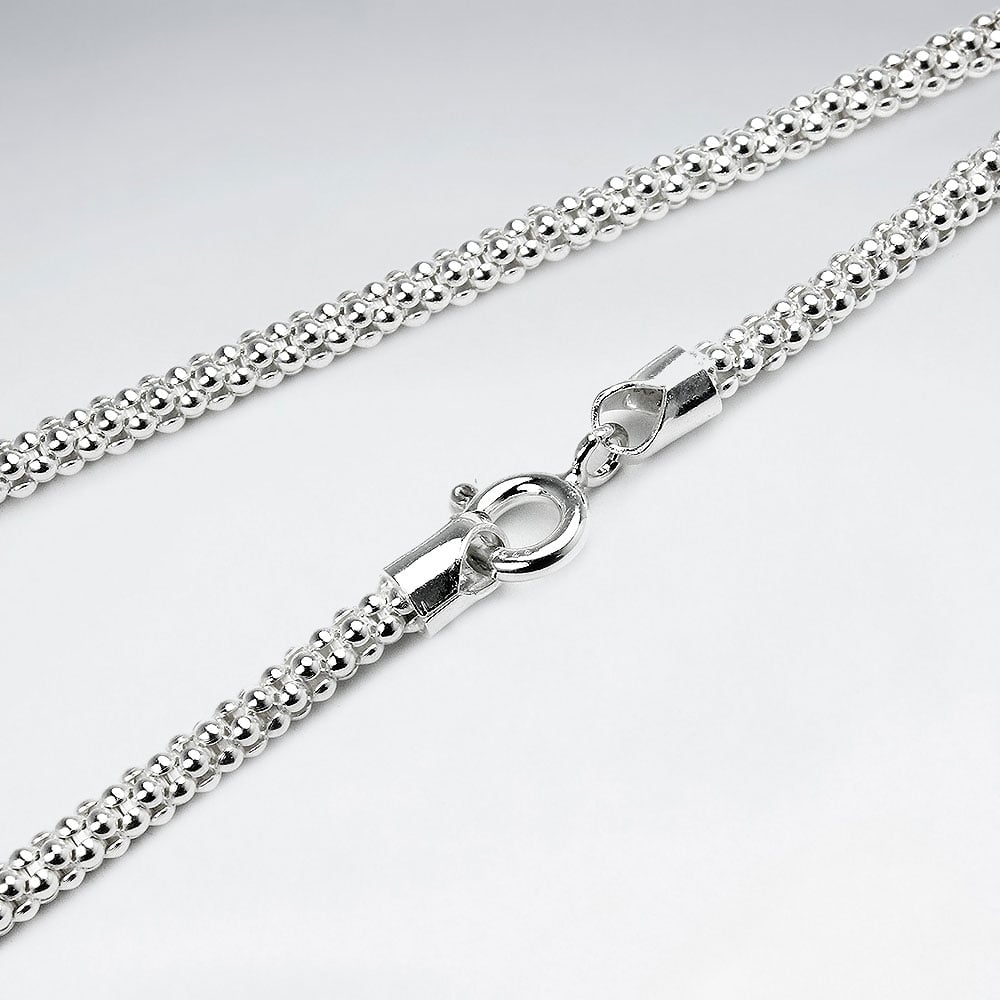Popcorn 925 Silver Chain