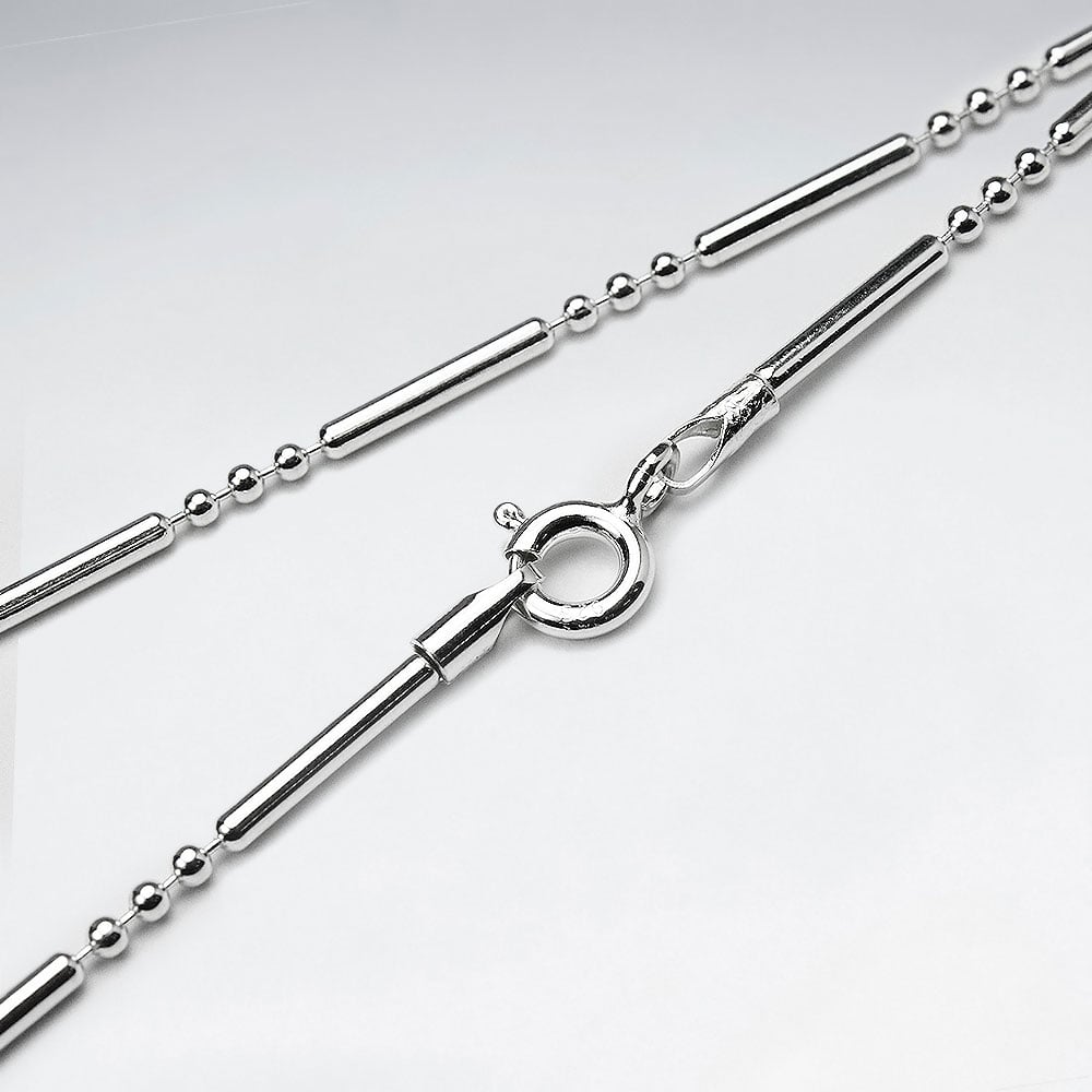 Mixed Tree Ball 925 Silver Chain