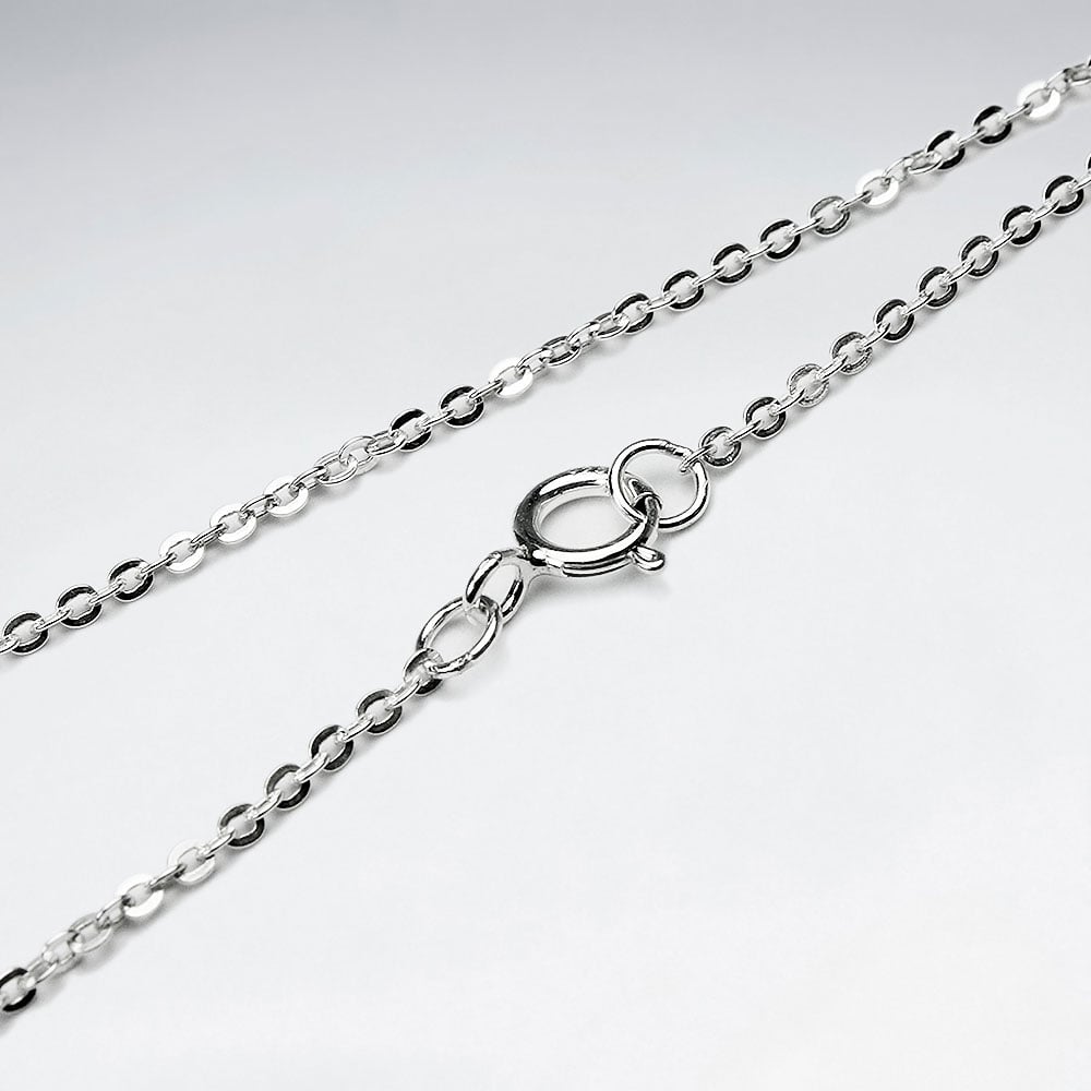 Cable Hammered 925 Silver Chain