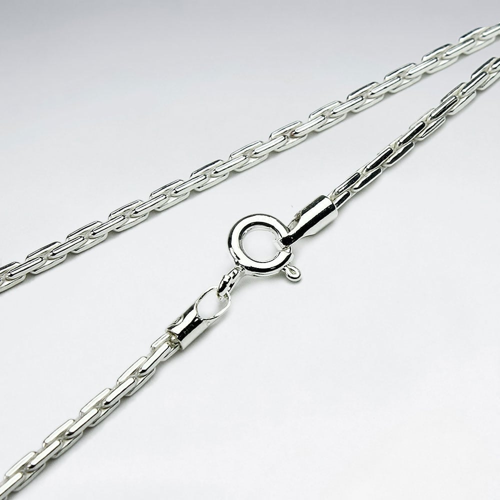 Single Square Cable 925 Silver Chain