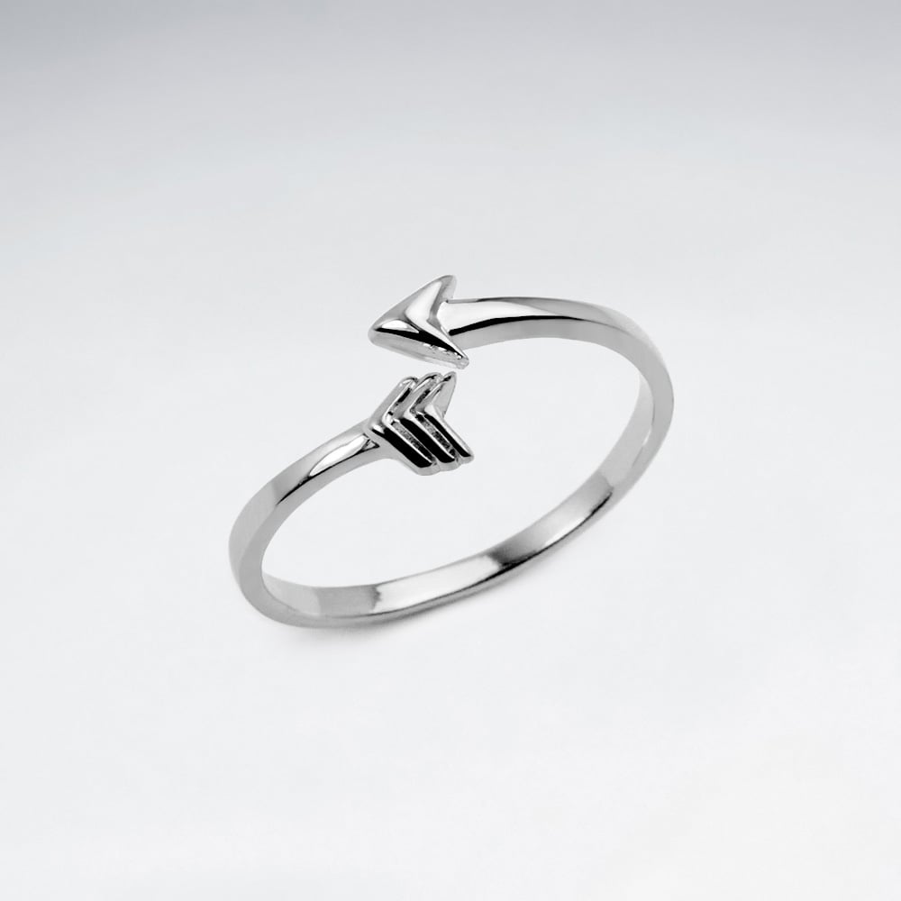 Sterling Silver Open Style Arrow Ring