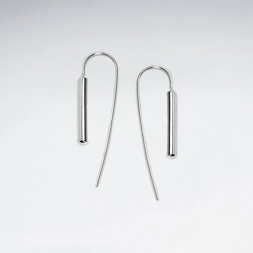 Sterling Silver Post Shaped Threader Earrings