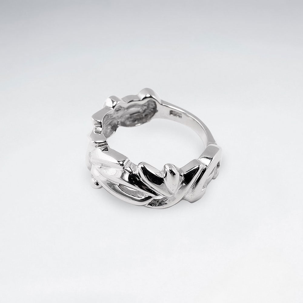 Sterling Silver Elaborate Designs Ring