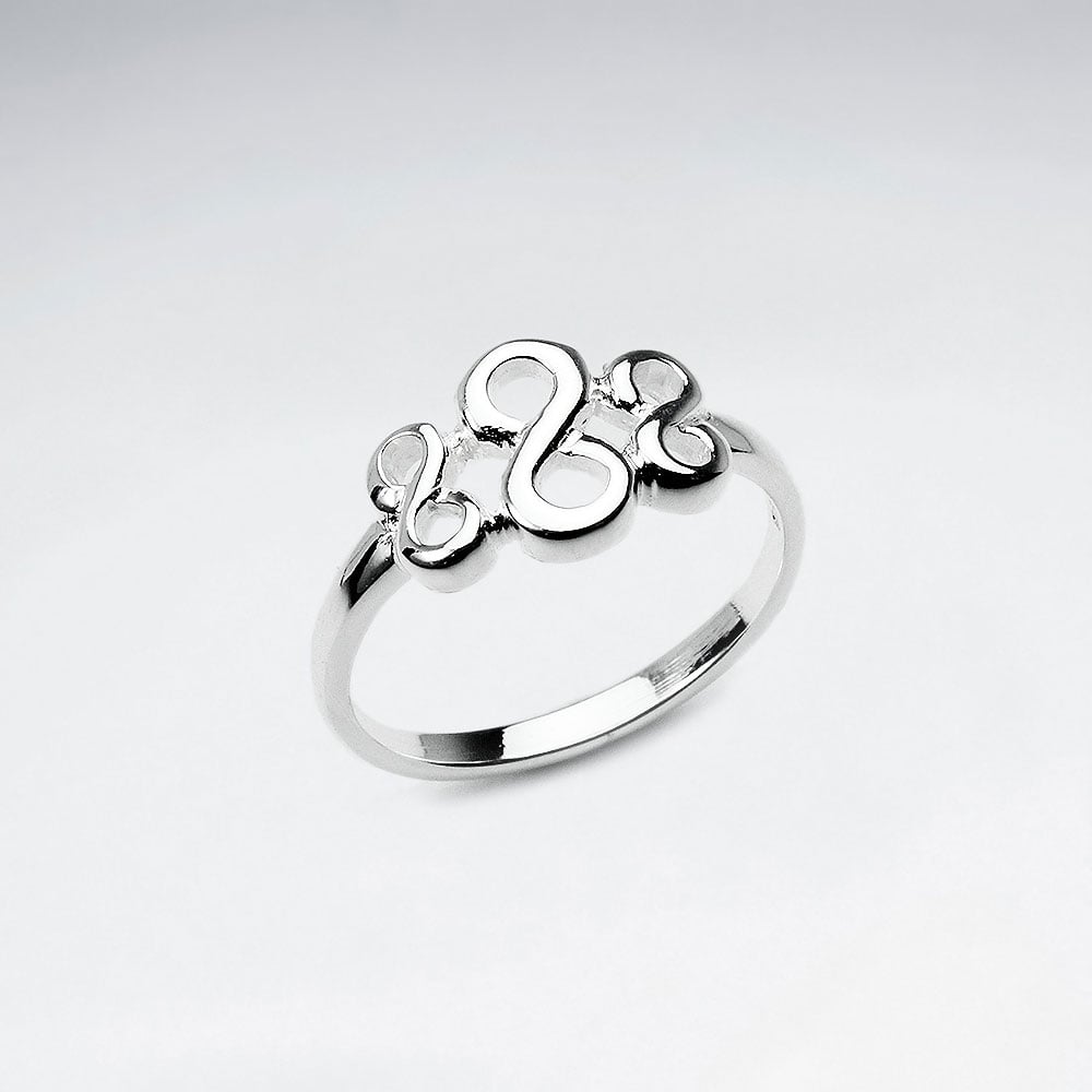 Sterling Silver Triple Infinity Ring
