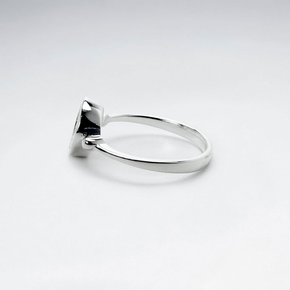 Sterling Silver Peace Sign Ring