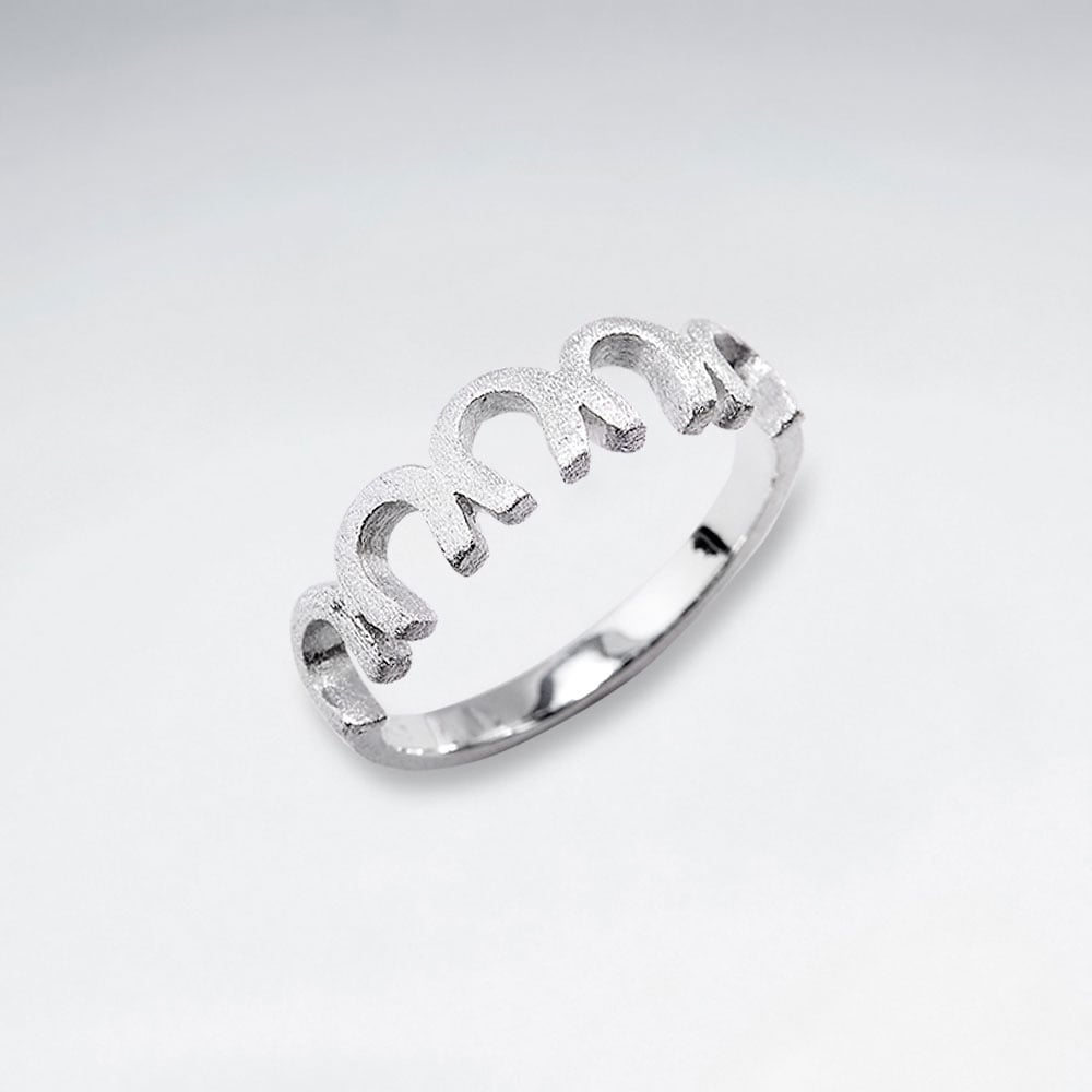 Sterling Silver Horseshoe Ring