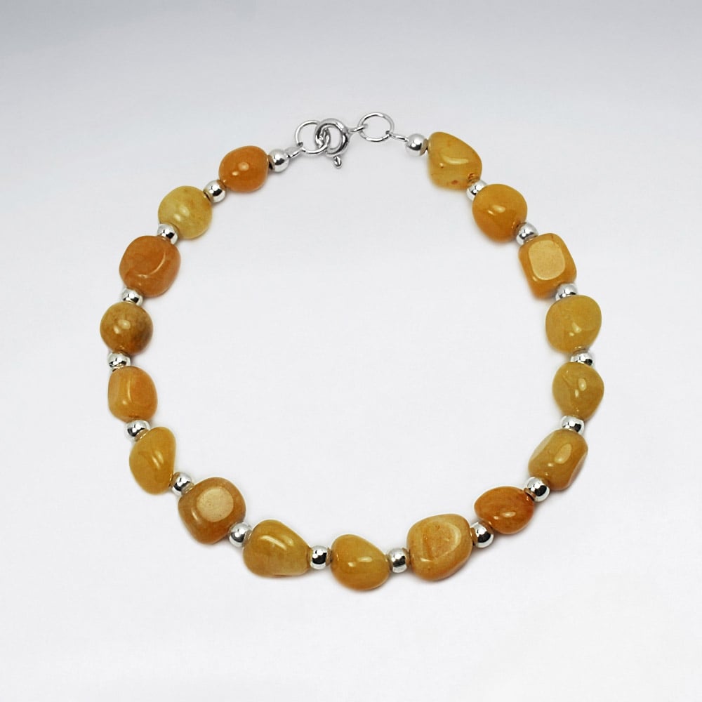 Aragonite Bead Bracelet