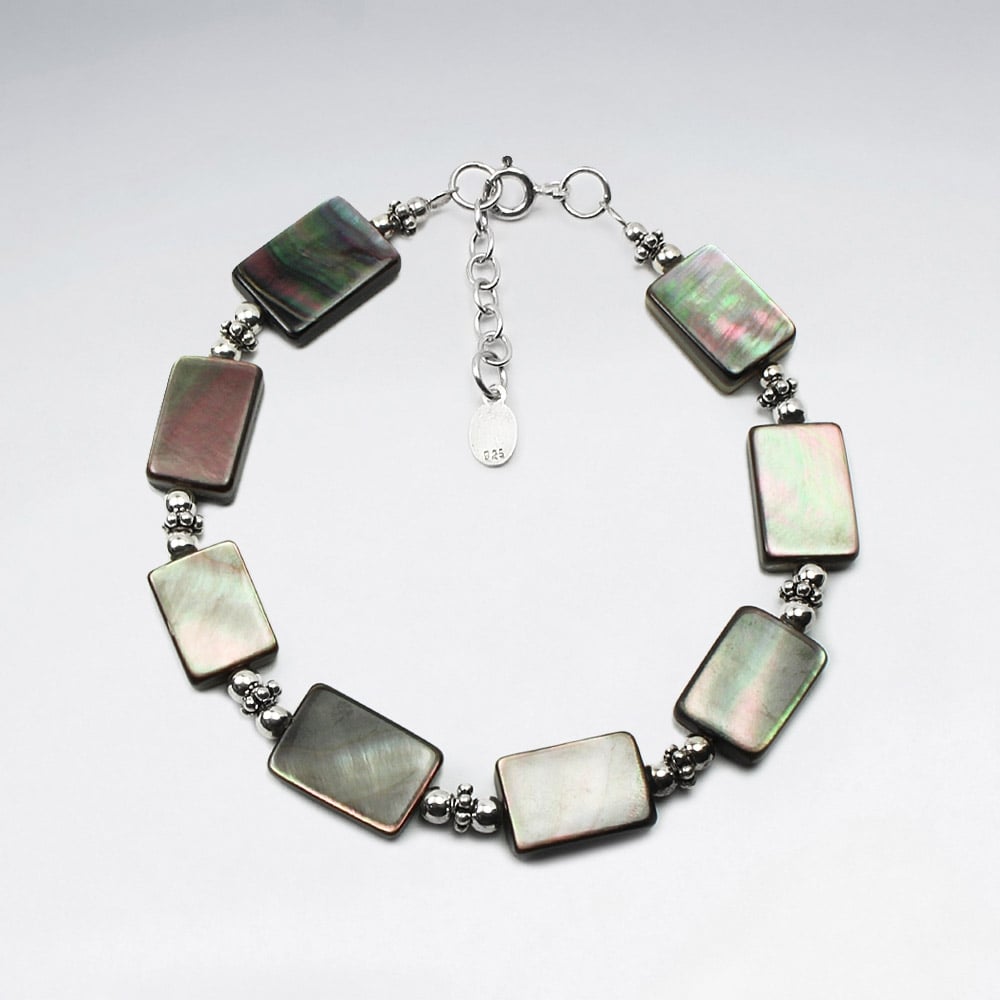 Abalone Rectangle Beads Bracelet
