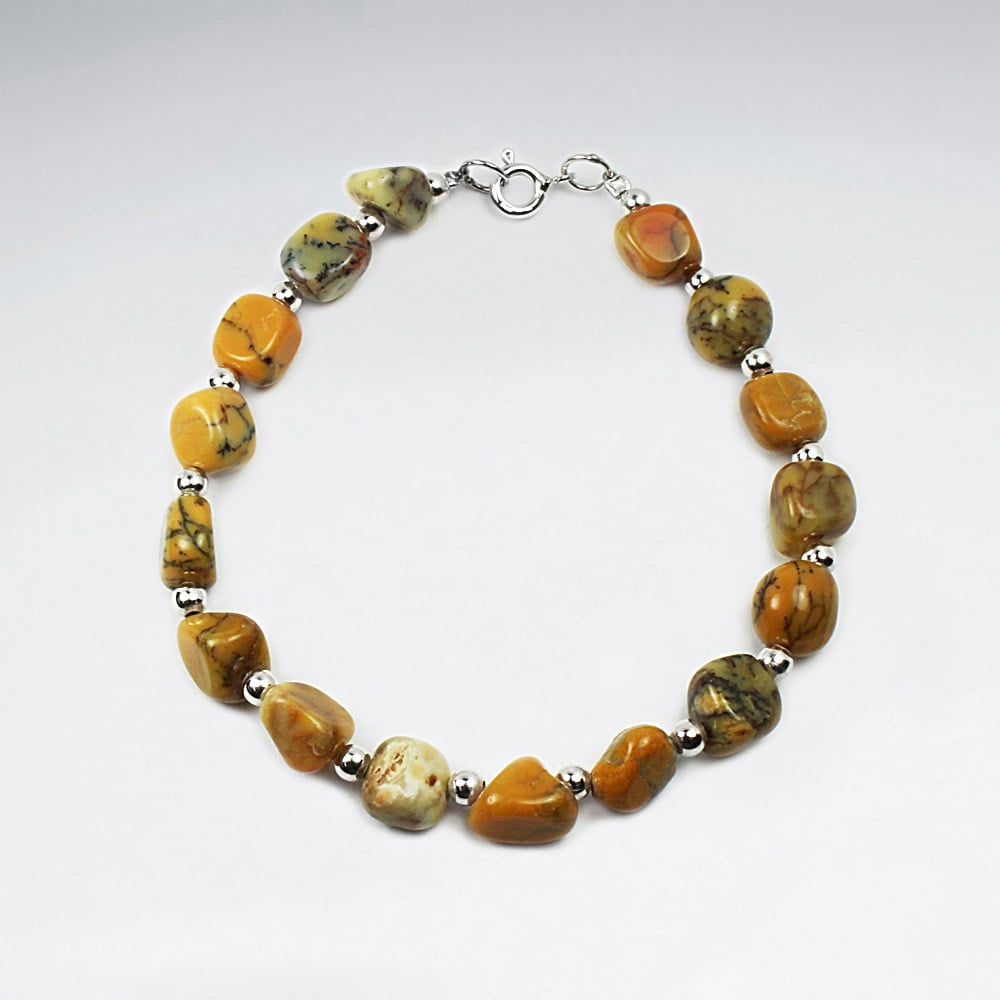 Aragonite Bead Bracelet