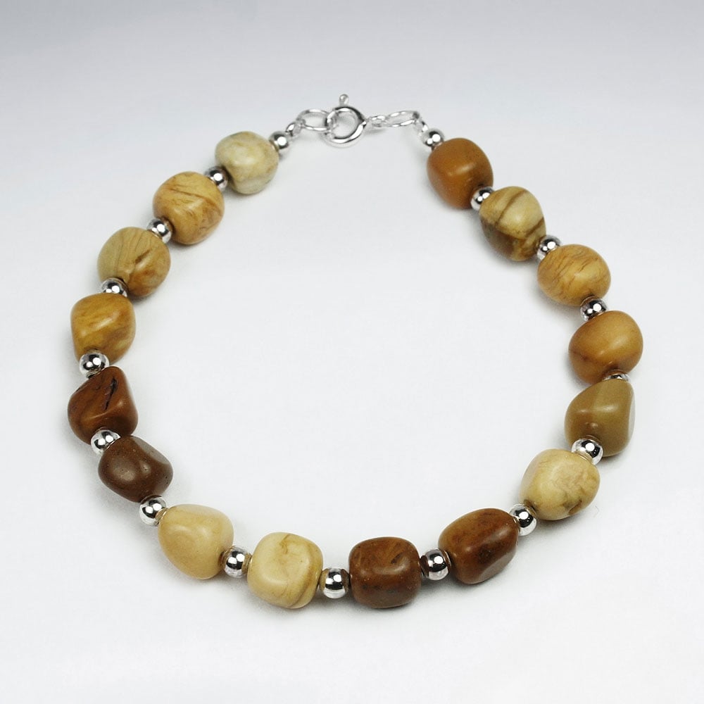 Aragonite Bead Bracelet