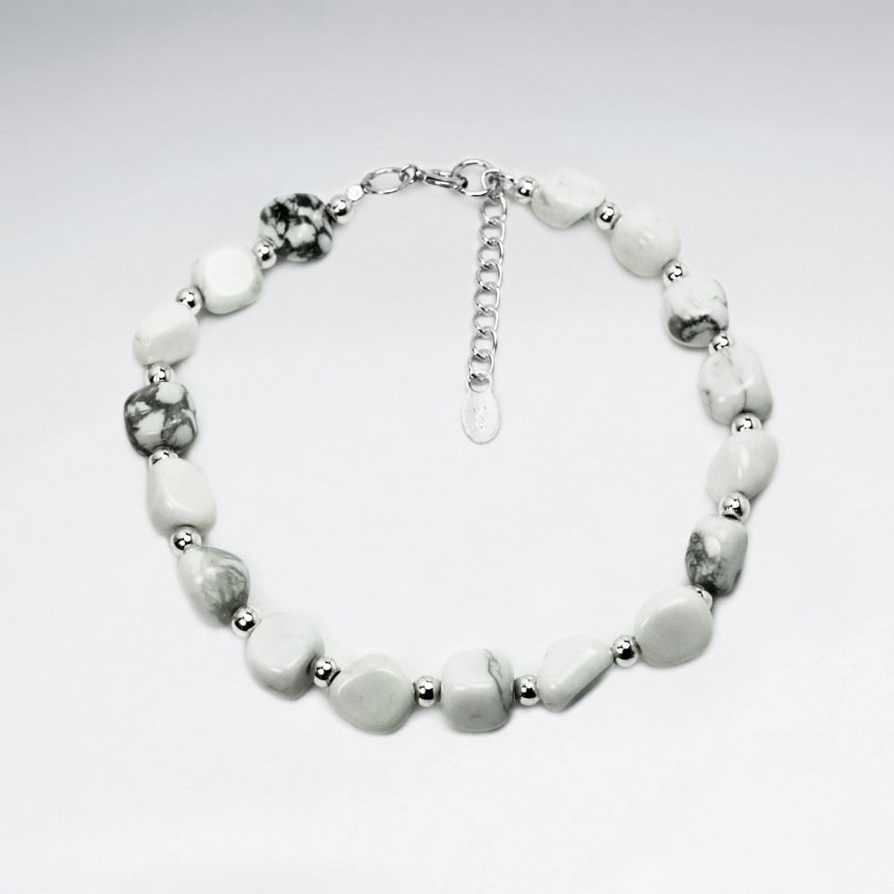 Aragonite Bead Bracelet