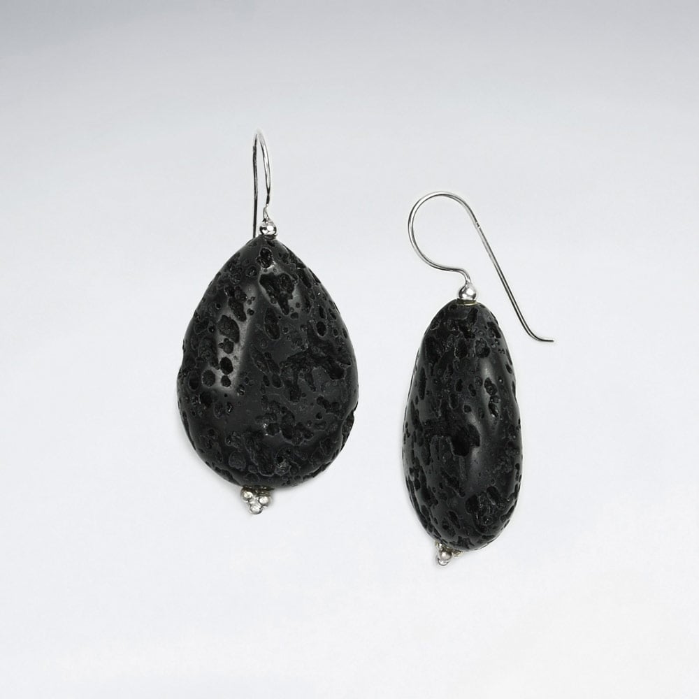 Midnight Affairs Lava Teardrop Earrings