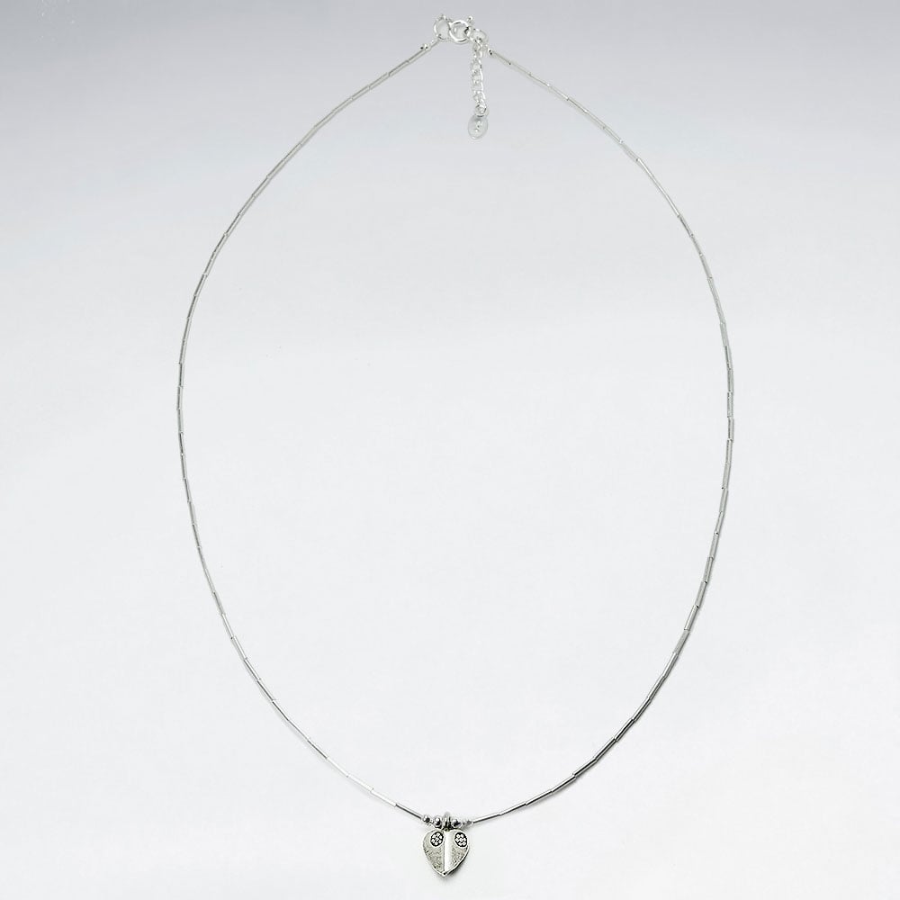 Handmade Women's Dainty Silver Heart Charm