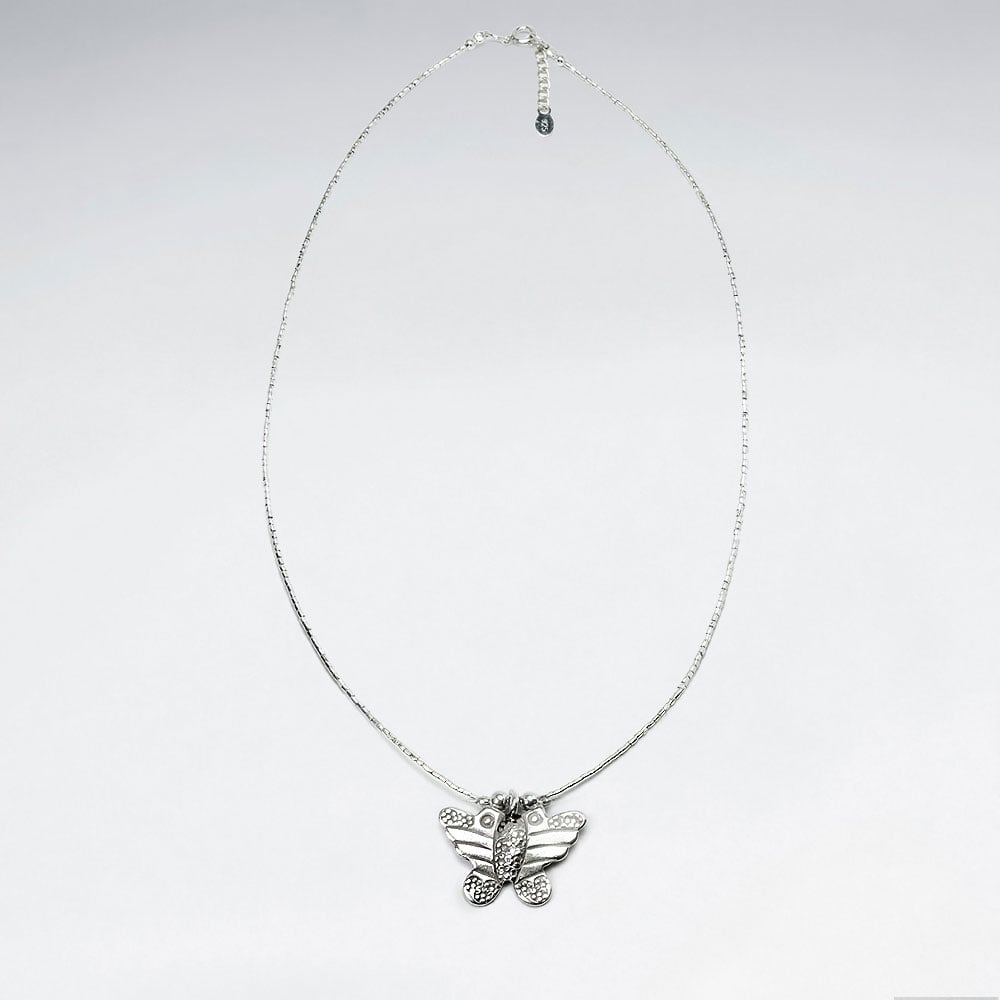 Everyday Delights Handmade Silver Butterfly Charm