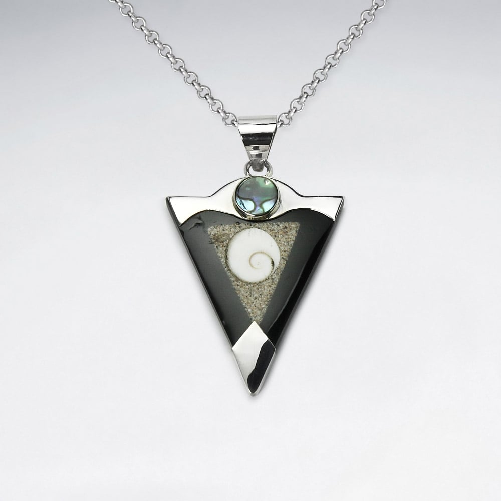 San Resin Triangle Pendant