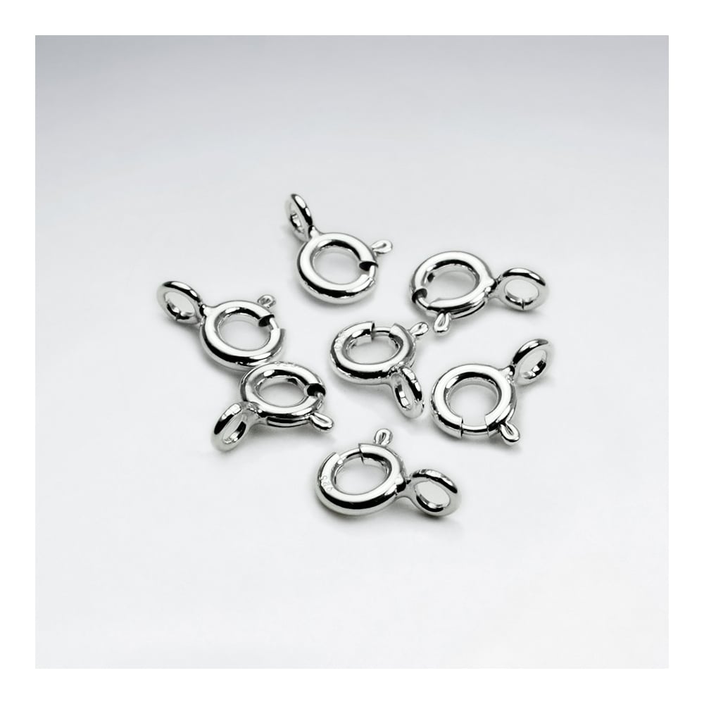 Lot 925 Silver Spring Lock Findings Pack Of 20 Pieces