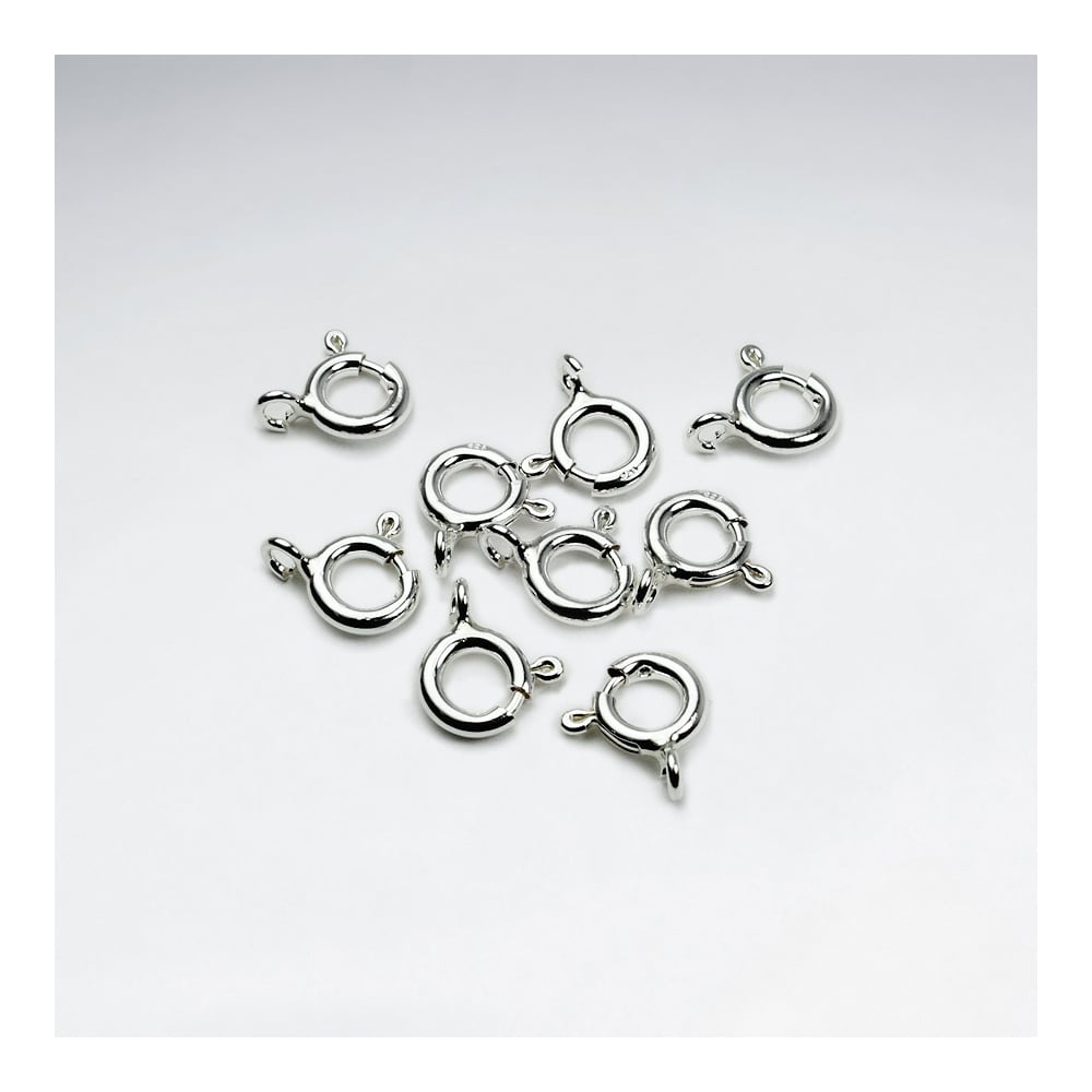Lot 925 Silver Spring Lock Findings Pack Of 20 Pieces