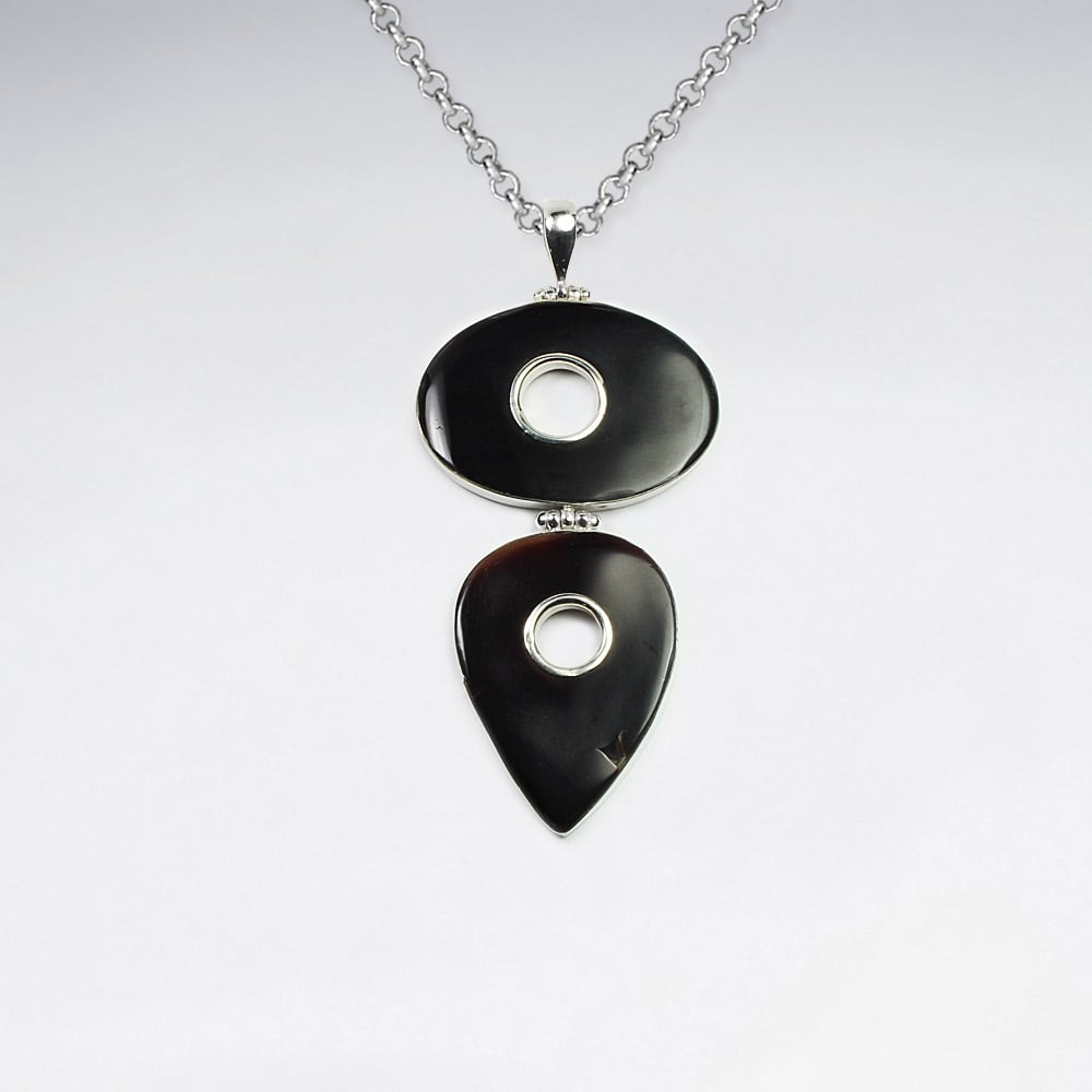 Betting Bang Shell Gemoetric Flair Cascade Pendant