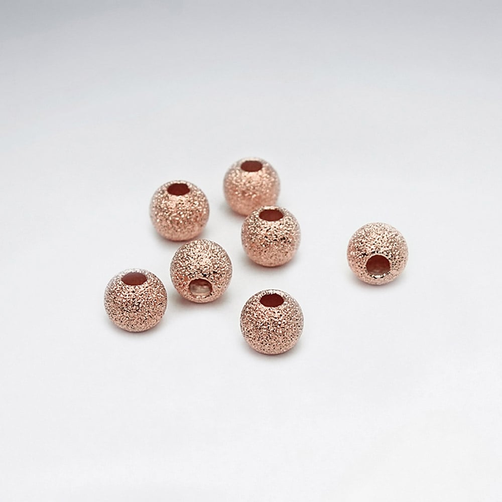925 Silver Star Dust Glimmer Ball Beads Pack Of 10 Pieces