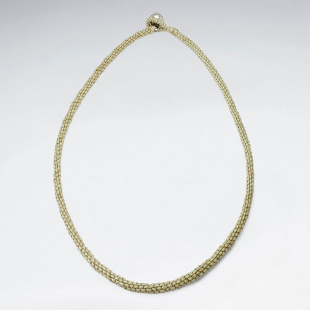 Braided Waxed Cotton Necklace