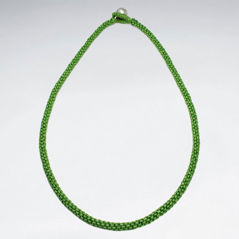 Braided Waxed Cotton Necklace