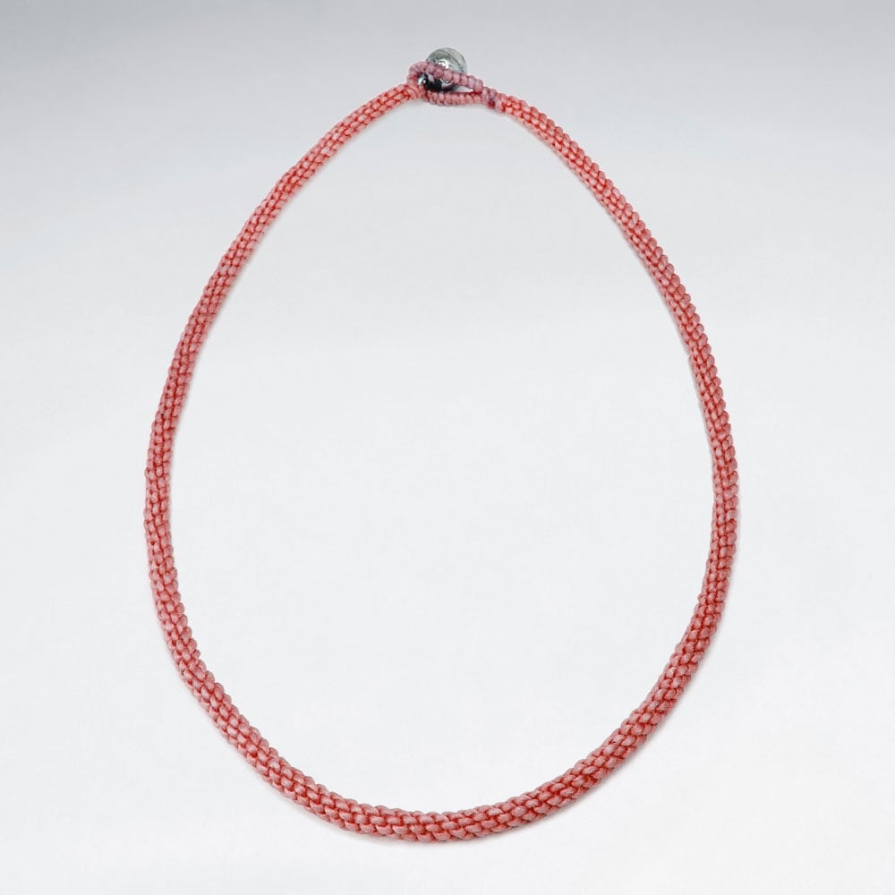 Braided Waxed Cotton Necklace