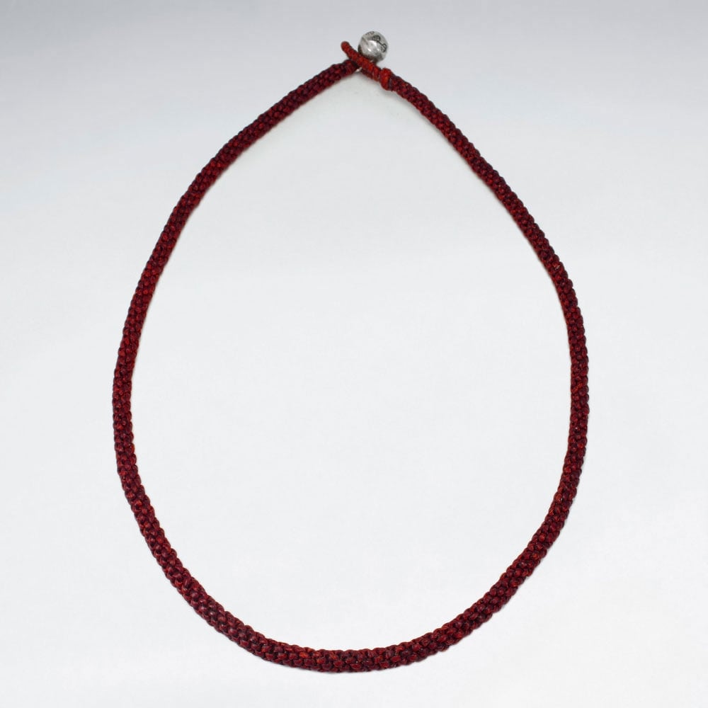 Braided Waxed Cotton Necklace