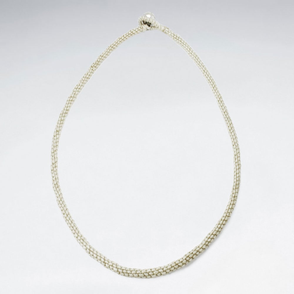 Braided Waxed Cotton Necklace