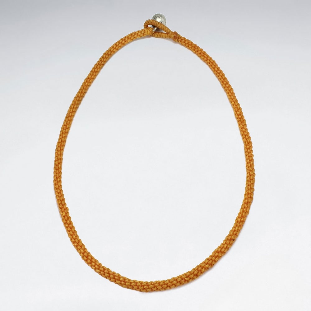 Braided Waxed Cotton Necklace