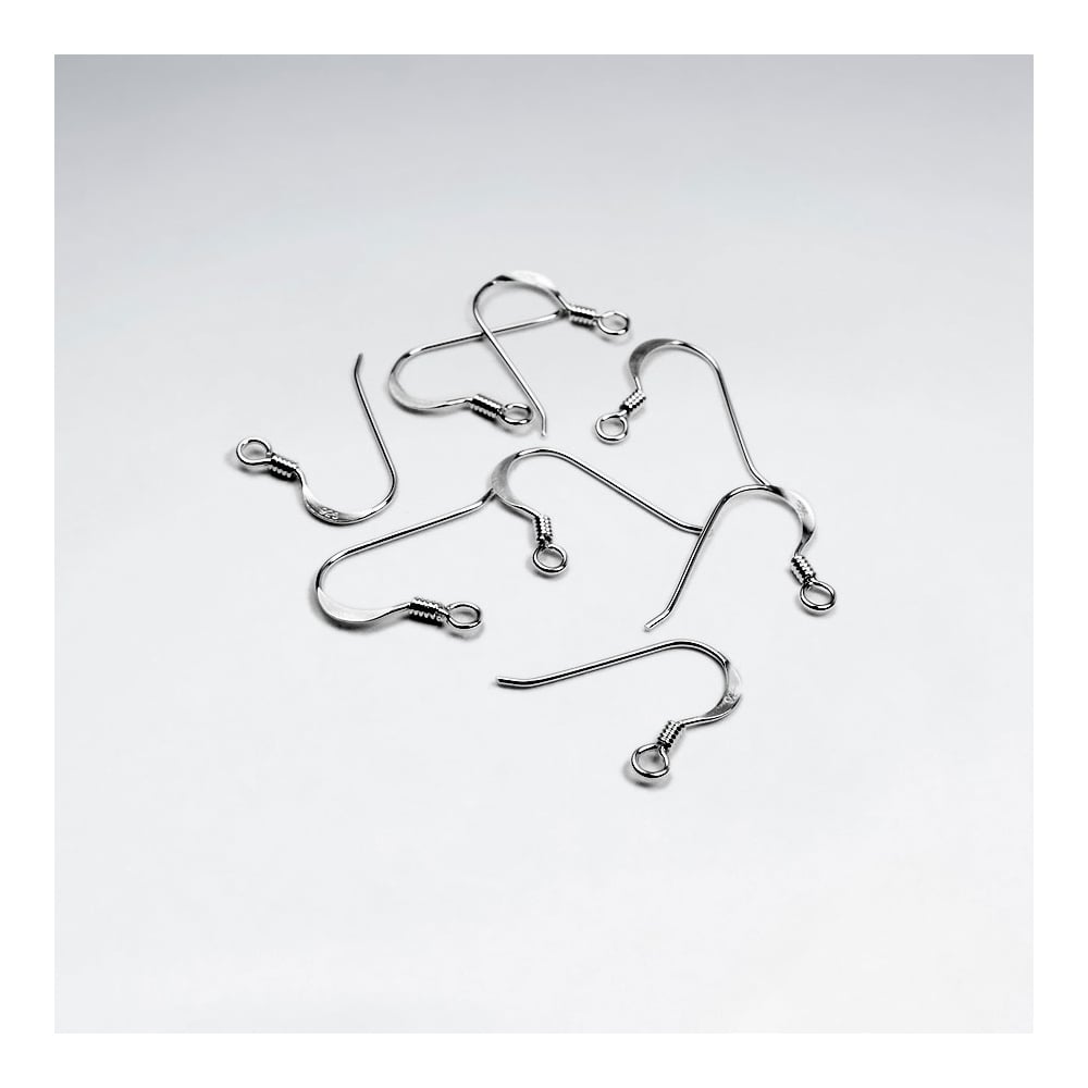 Sterling Silver Fish Hooks Earring Accessories Pack Of 20 Pairs