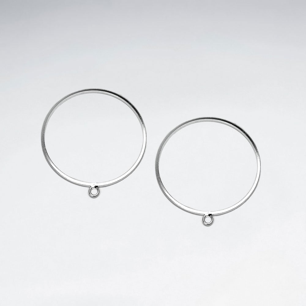 Round Hoop Earring Accessory Part for Jewelry